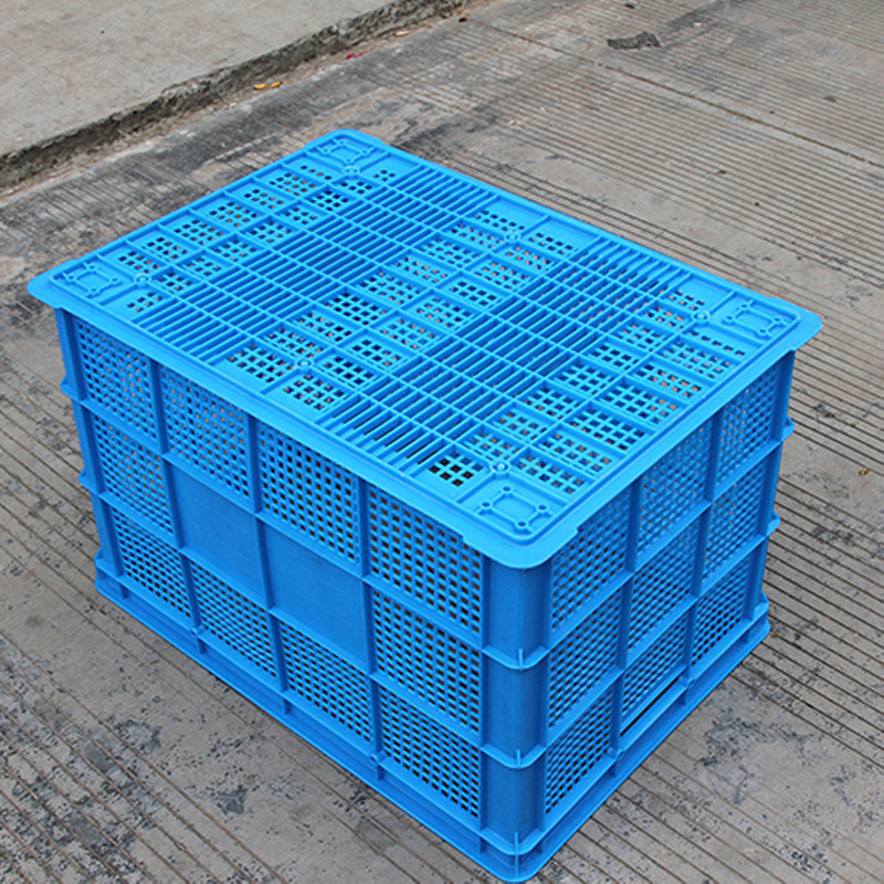 755 Baskets Wholesale Large Size Plastic Basket Clothing Textile Turnover Basket Express Box Plastic Turnover Basket Medium Size