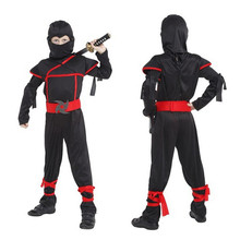 新款儿童忍者服装cosplay男童女孩动漫扮演服演出服