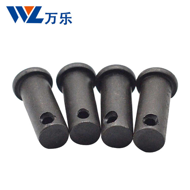 圆柱销轴现货圆柱销轴平头带孔定位销加长碳钢穿孔销插销销钉销轴
