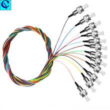 才玉12芯单模束状尾纤FC电信级圆头尾纤1.5米光纤跳线做各种接头