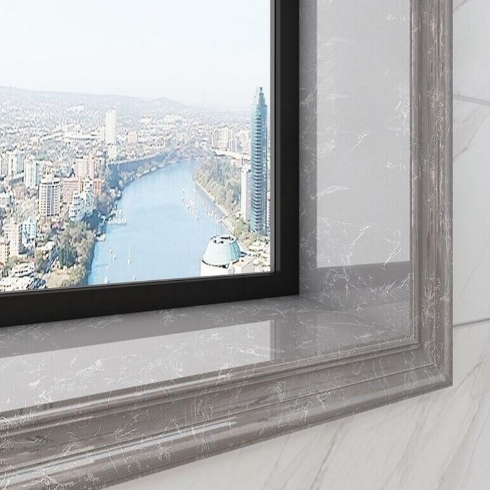 人造大理石通体岗石线条门套线背景墙边框窗套包边门洞石材装饰条