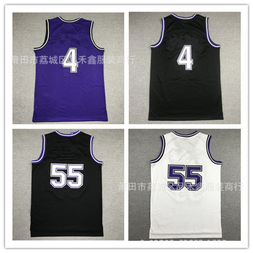 国王队55号威廉姆斯球衣 4号韦伯 5号福克斯篮球服-阿里巴巴