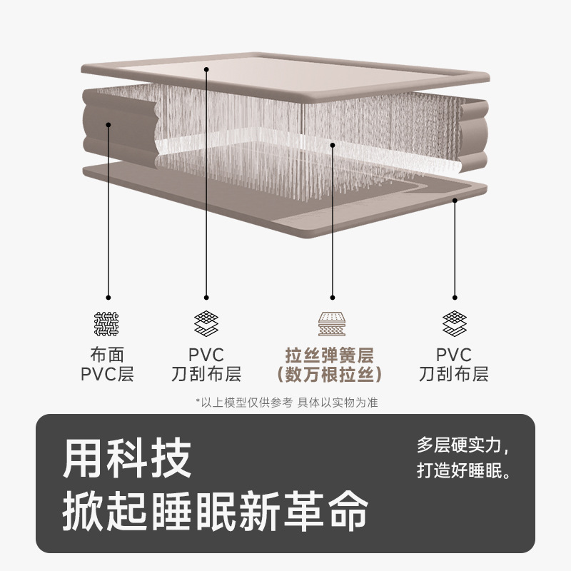 拉丝充气床垫户外露营帐篷弹丝云床野营家用打地铺冲气睡垫床