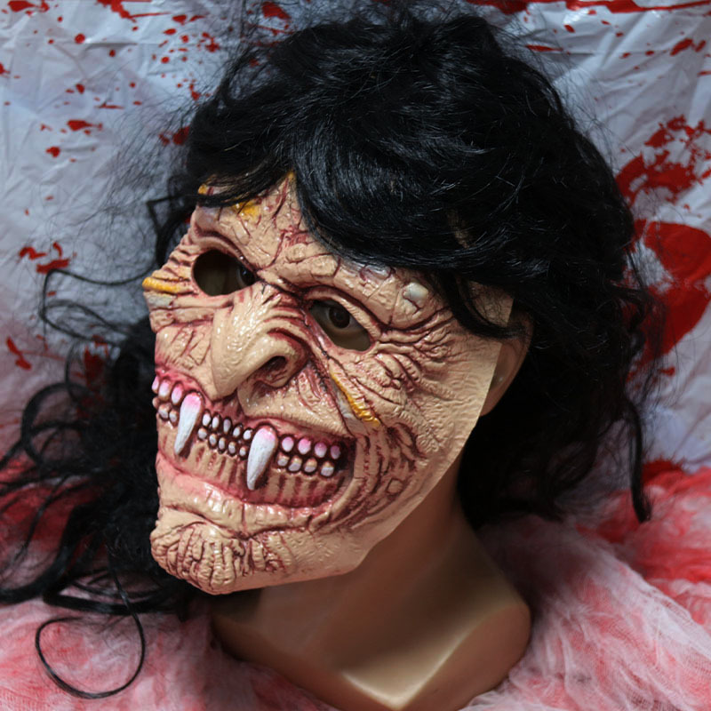 万圣节鬼节恐怖鬼脸头套面具吓人搞怪鬼脸恶魔鬼屋派对装扮道具