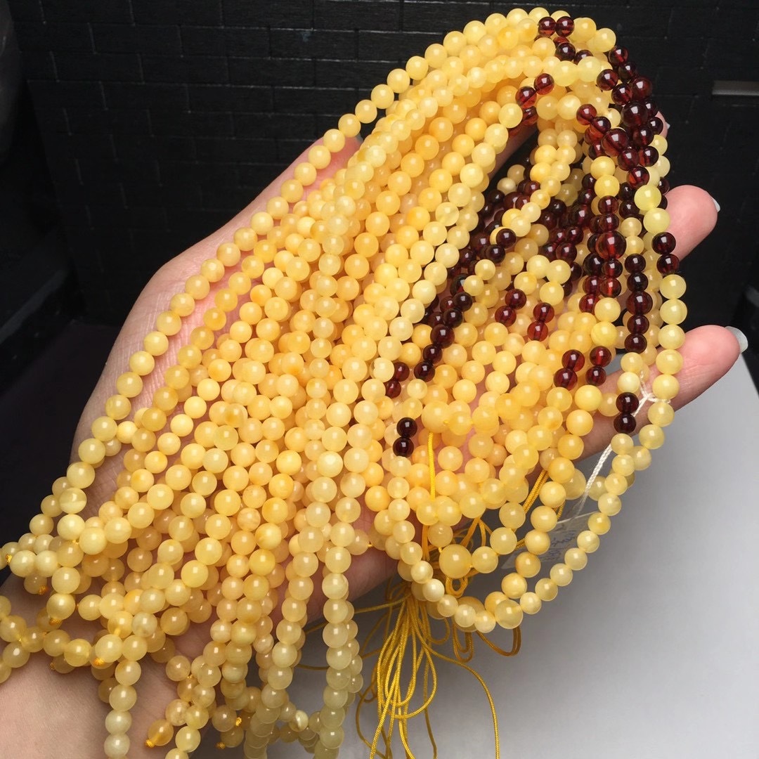 批发 琥珀蜜蜡108佛珠手链 男女款手串 可做配链 瑞源珠宝-阿里巴巴