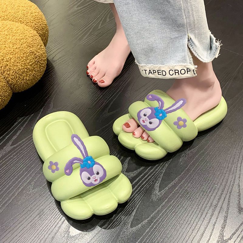 2023 New Summer Slippers Women's Cute Cartoon Student Fashion Outdoor Home Indoor Platform Non-Slip Slippers