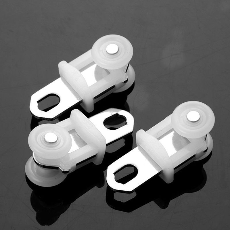 窗帘配件滑轮不锈钢走珠轮电动窗帘轨道滑车轮纳米轮挂钩滚轮代发