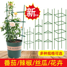 花架爬藤杆阳台庭院植物固定花支架园艺包塑钢管葡萄番茄支撑杆