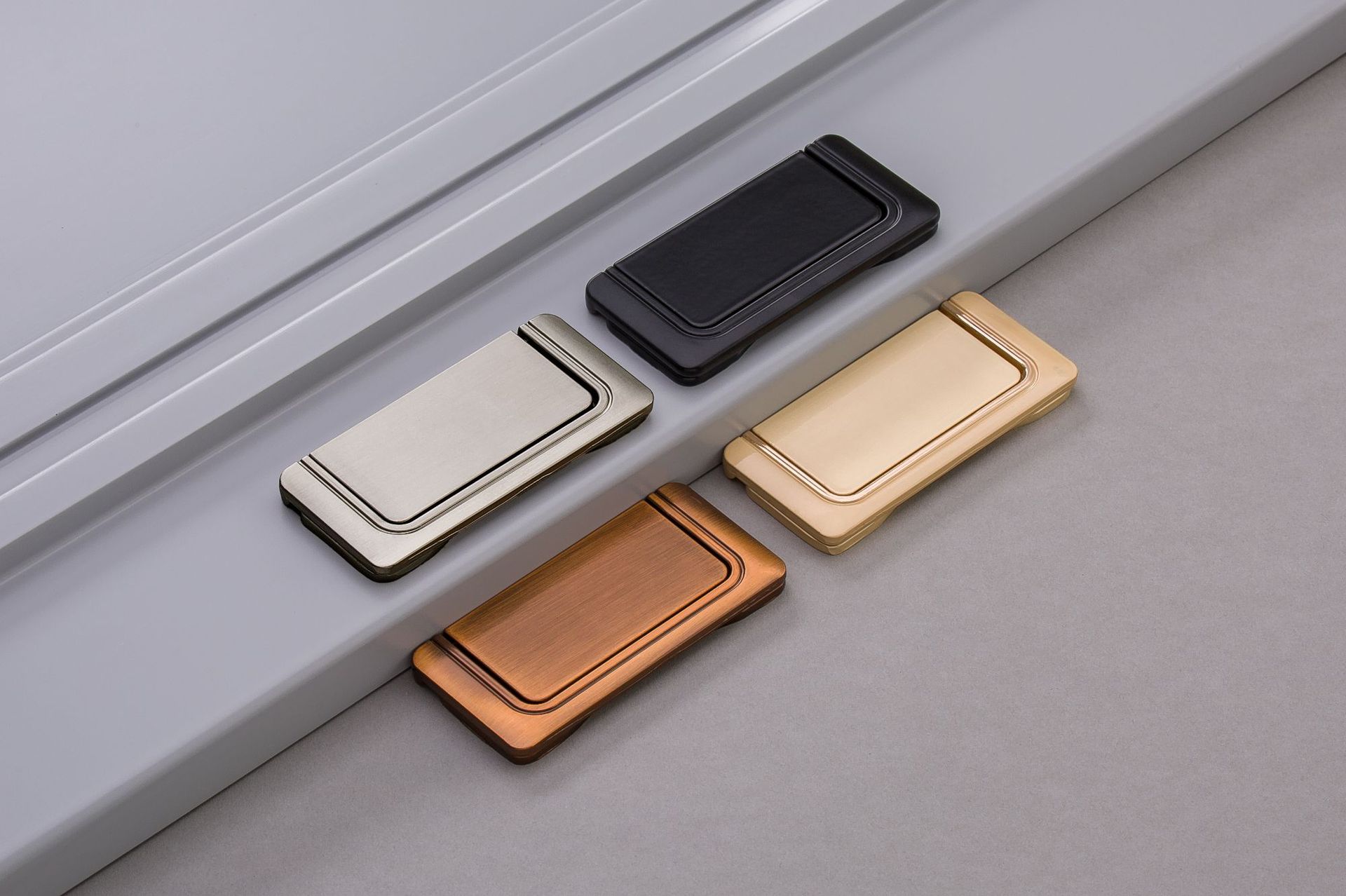 抽屉暗拉手无需开槽衣橱柜隐形门把手榻榻米免打孔明装暗藏平拉手