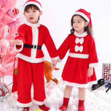 圣诞节衣服儿童服装男童幼儿园圣诞老人衣服女童圣诞节装扮套装