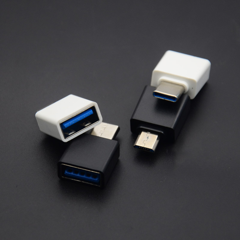 手机u盘otg转接头 usb母转type-c tpc micro v8转换头优盘转换器