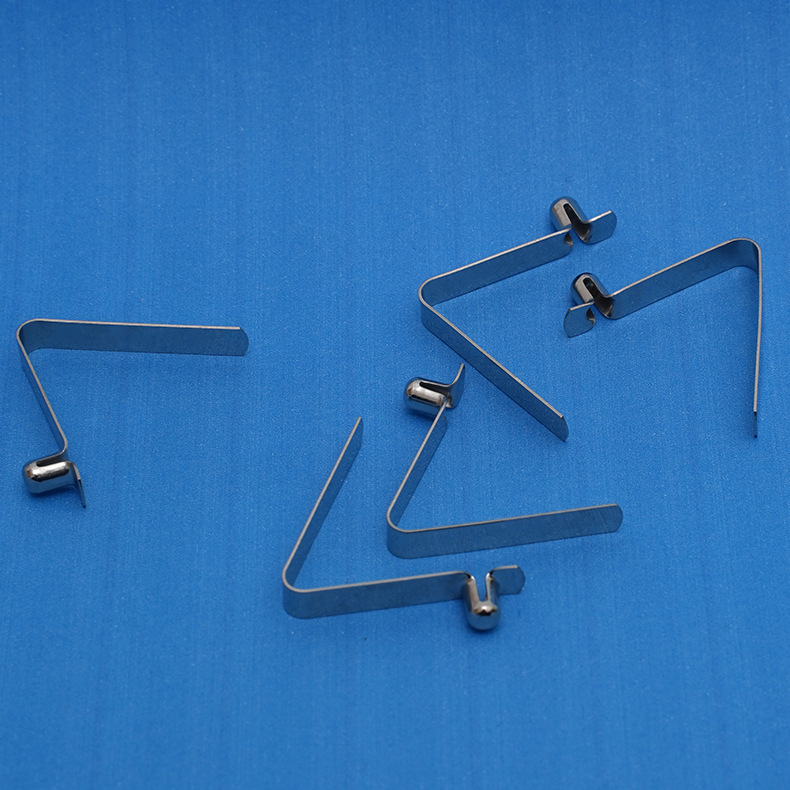 厂家直供v型不锈钢弹片 v型弹片 管内孔定位单头锰钢弹片