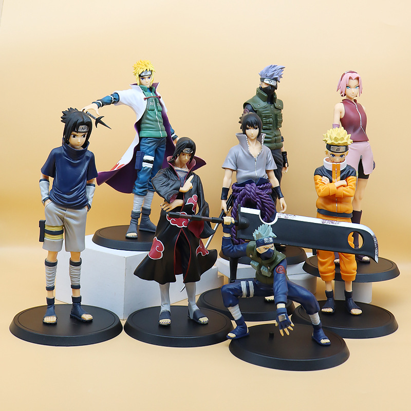 Naruto Model Broadsword Kakashi Uchiha Itachi Sasuke Naruto Four Generations of Men Watergate Sakura Anime Garage Kits