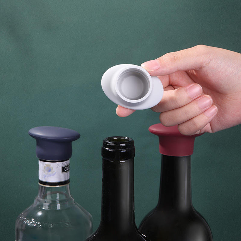 批发硅胶红酒塞葡萄酒保鲜盖食品级香槟塞子硅胶密封盖红酒瓶塞