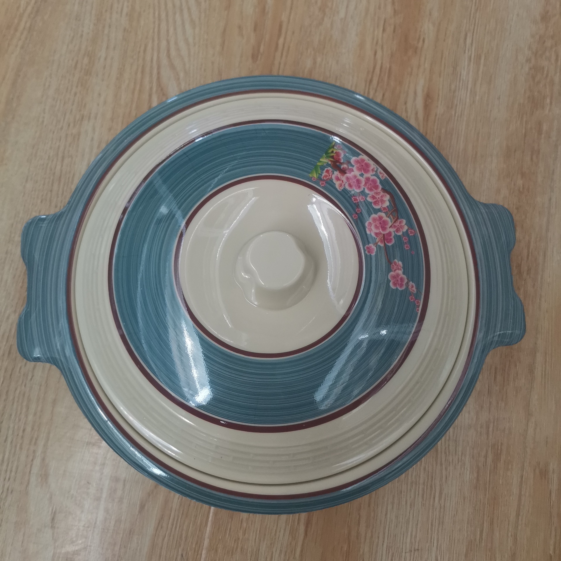 New 30% Melamine Exported to Africa with Handle Large round Melamine Melamine Melamine Tureen