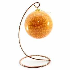 圣诞节场地装饰道具配件圣诞吊饰 玻璃圣诞球 手工内画玻璃球批发