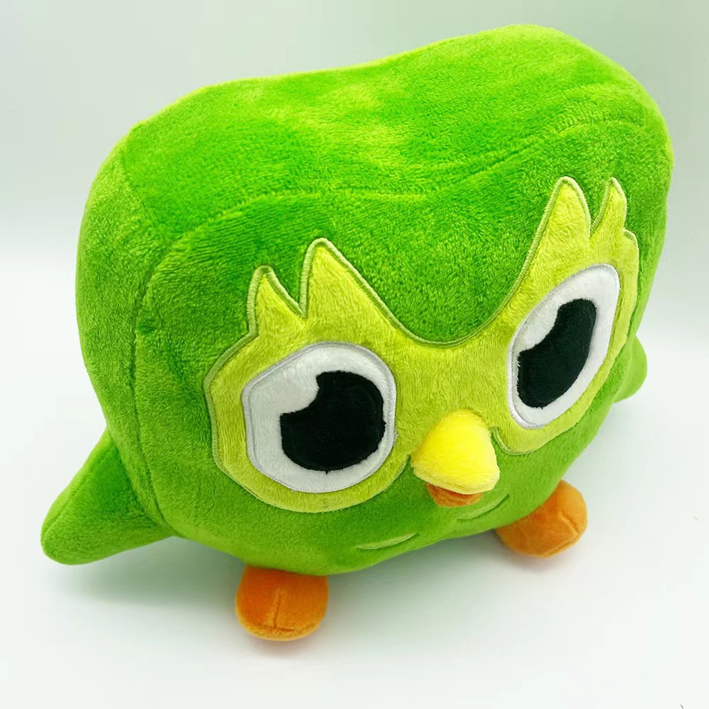 现货跨境新品duo plushie of duo the owl绿色猫头鹰毛绒公仔礼物