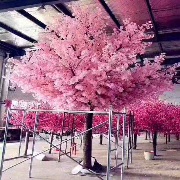 樱花假桃树大型植物樱花树桃花树许愿树桃花客厅装饰