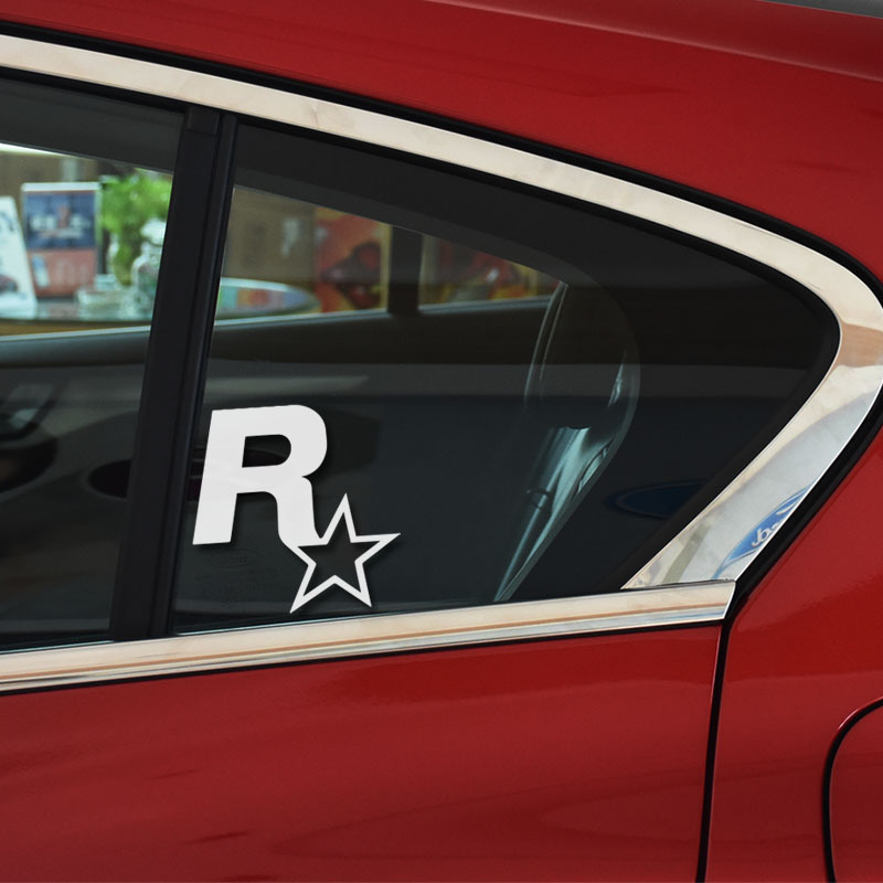 汽车贴纸gta飞车5r星贴纸个性游戏车贴油箱盖贴画划痕遮盖反光贴