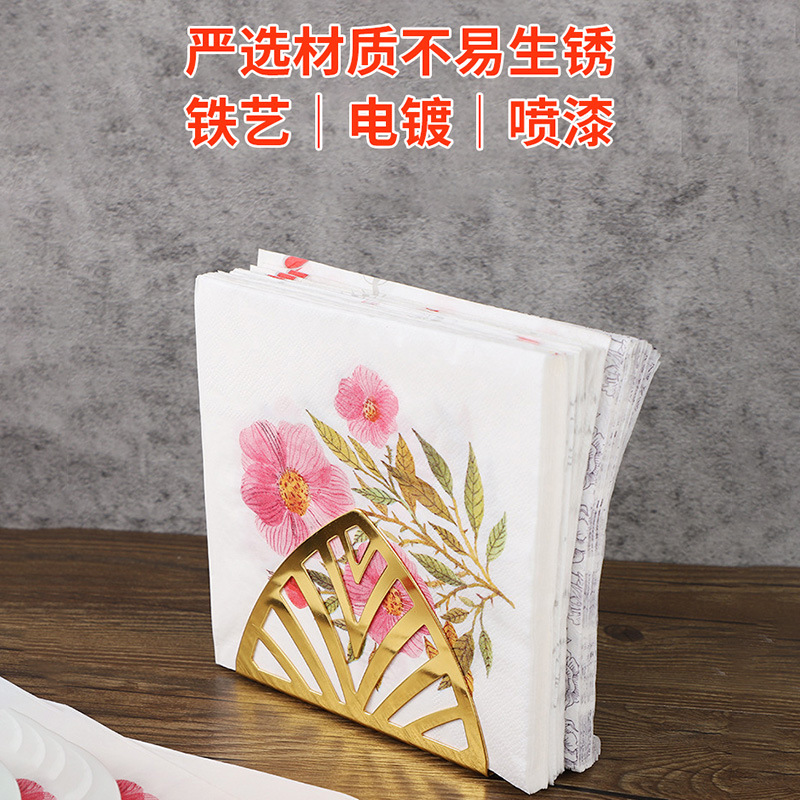 Tiange Department Store Hotel Napkin Holder Triangle Tissue Holder Semicircle Tissue Holder Restaurant Tissue Holder Bar Counter Napkin Holder