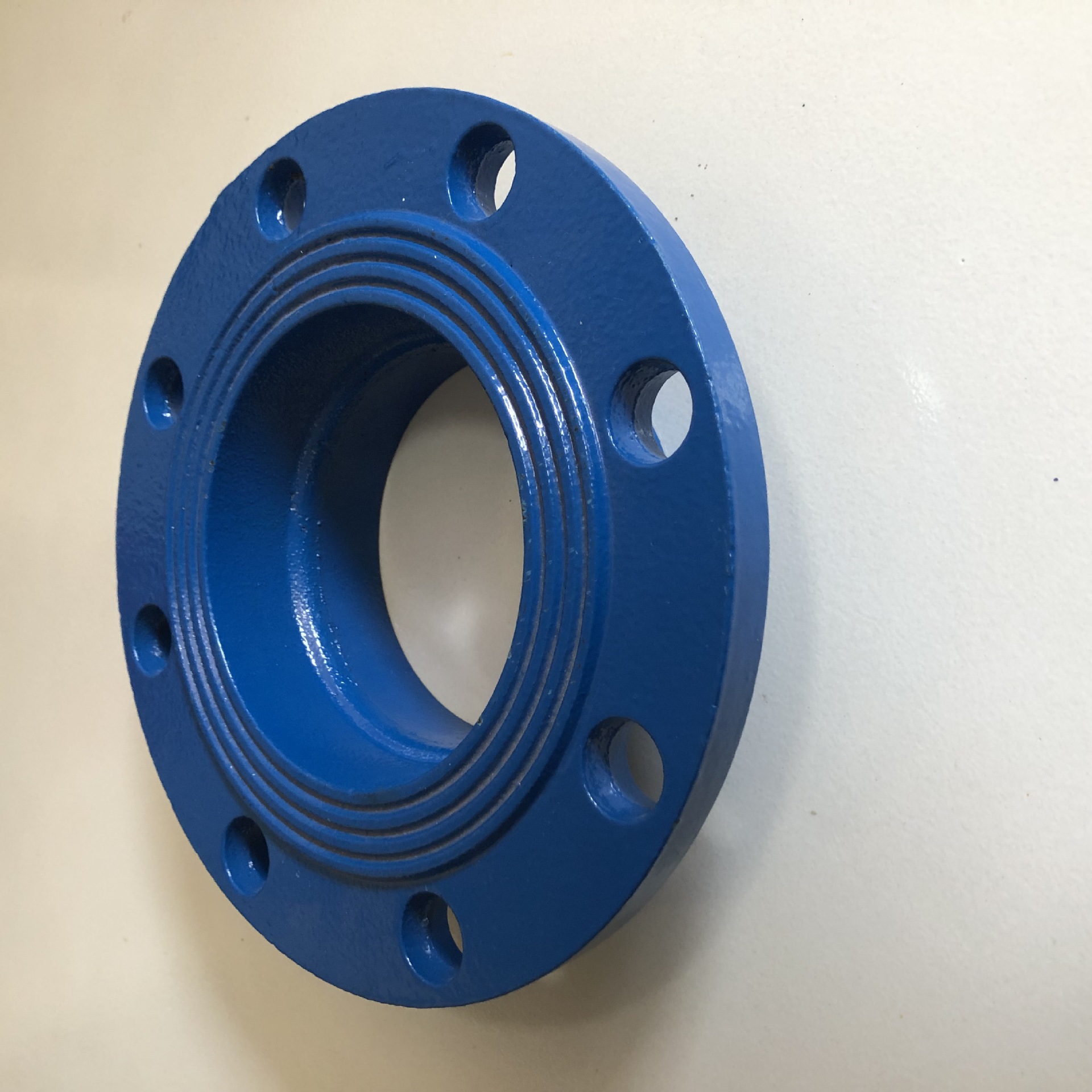 法兰沟槽式管件dn114球墨铸铁衬塑转换法兰厂家直销法兰盘