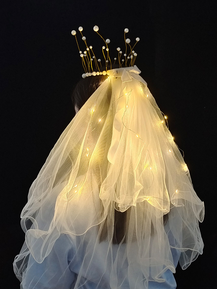 母亲节头纱生日帽子拍照道具头饰儿童皇冠布置装饰场景-阿里巴巴