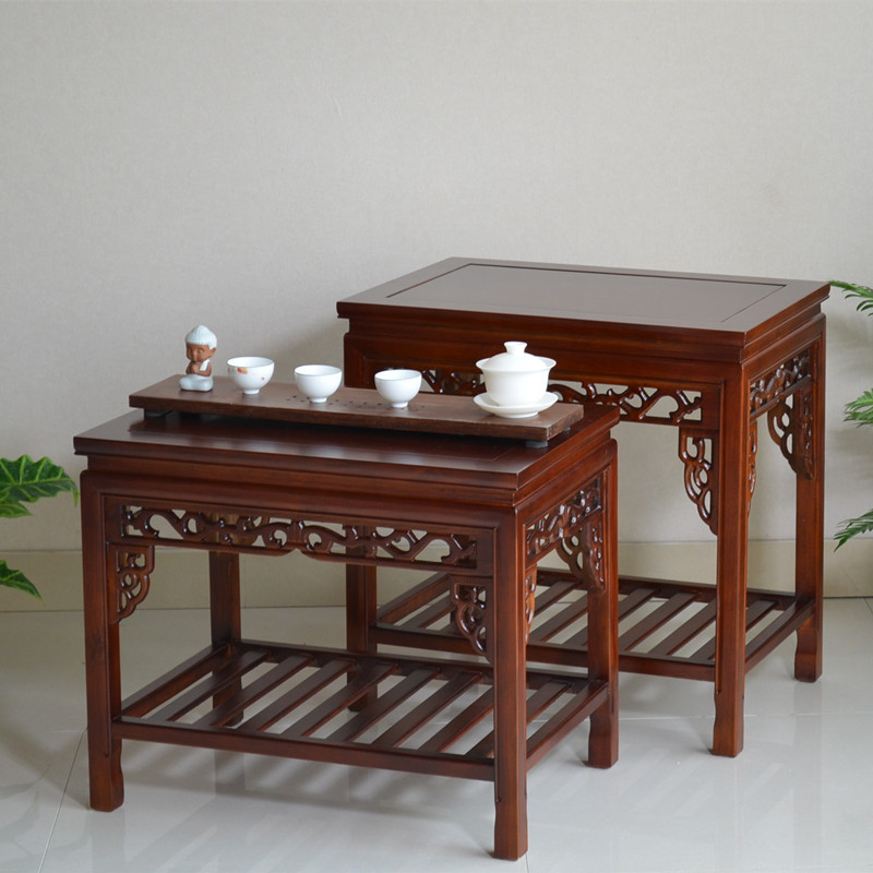 包邮实木茶几功夫茶桌长方形小茶几中式小茶桌客厅家具边几简约