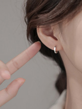 S925银饰几何切面耳环耳饰耳坠女款设计感高级韩版气质设计感潮