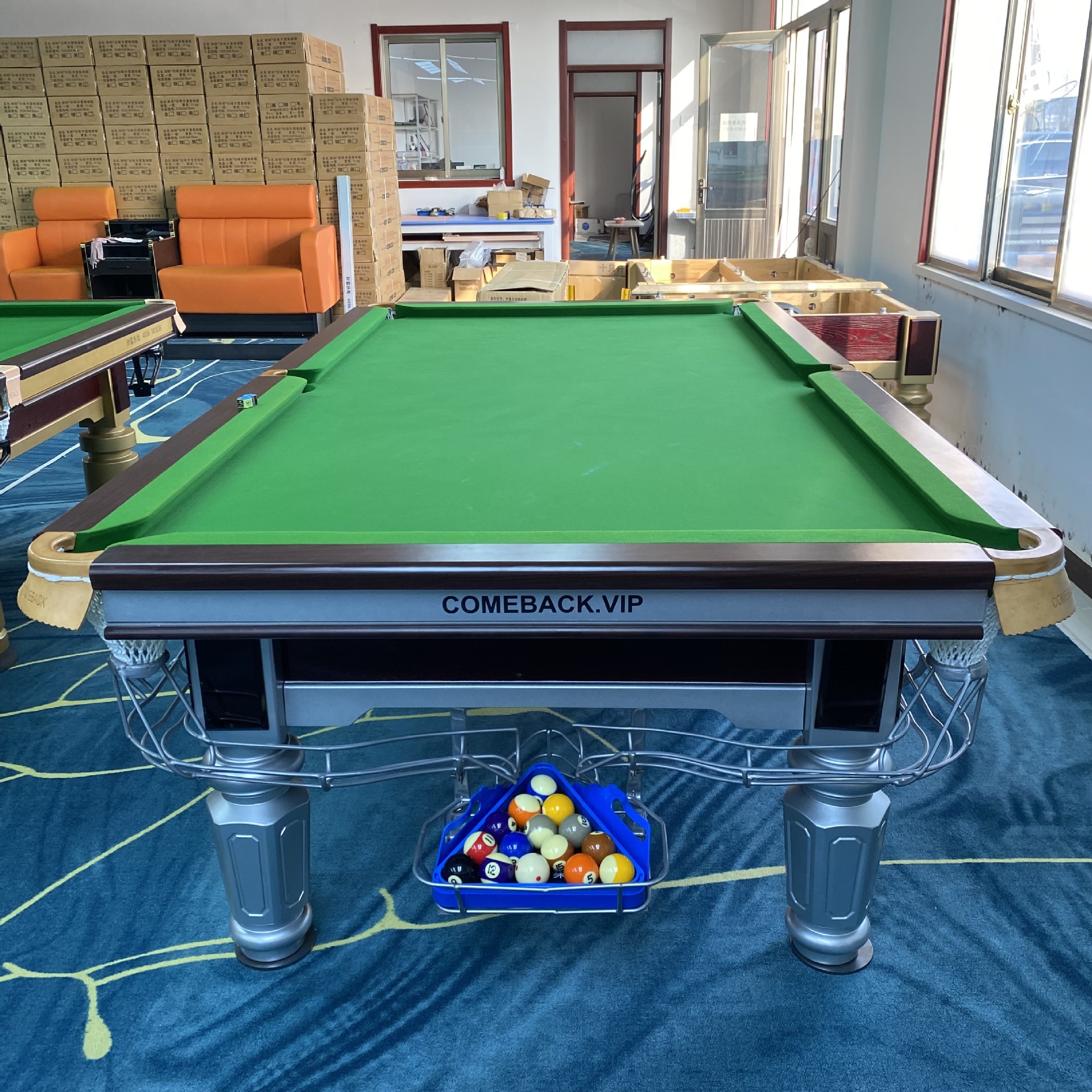 黑8台球桌价格法式台球桌批发北京通州球厅俱乐部