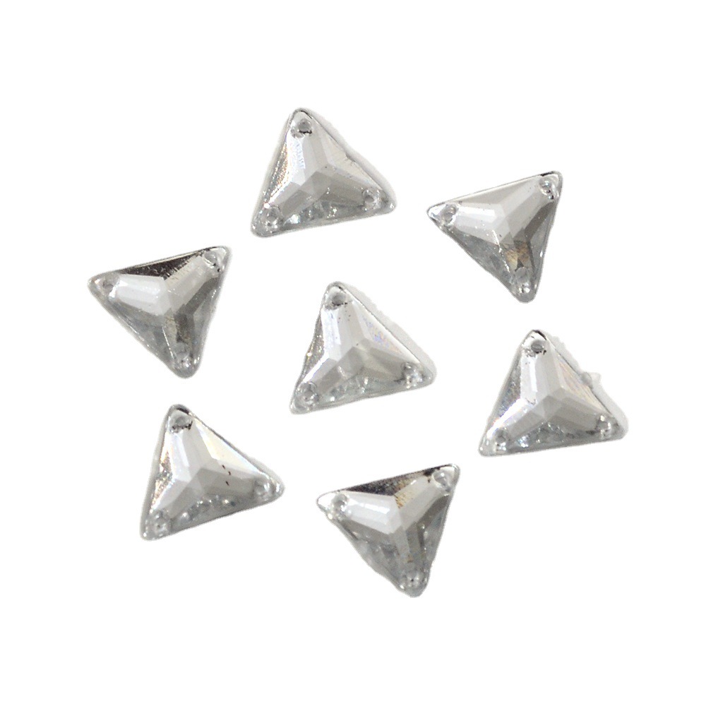 Taiwan Acrylic Triangle Pointed Surface Three Holes Hand Sewing Drill Clothing Shoes and Hats Gloves Scarf Bag Acrylic