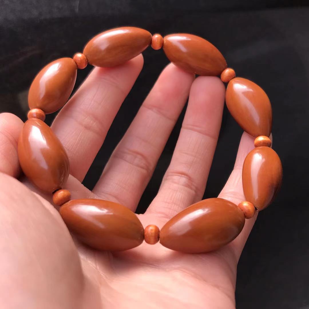 厂家供应橄榄核手串橄榄核单圈手链橄榄核素珠五一