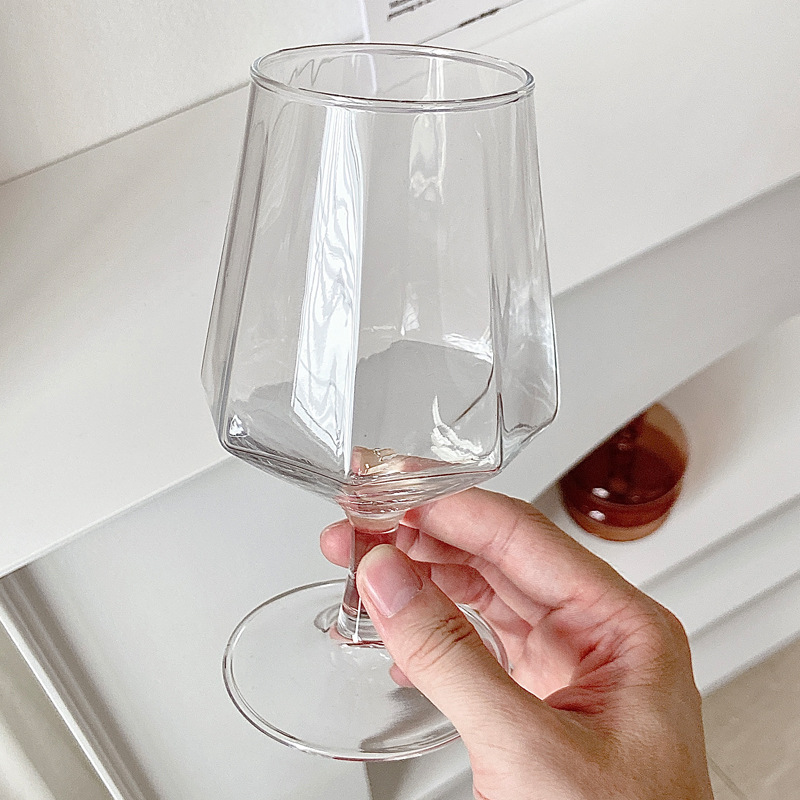 Glass Modern Light Luxury Glass Goblet Wine Glass Juice Glass Household Wine Glass Large Capacity