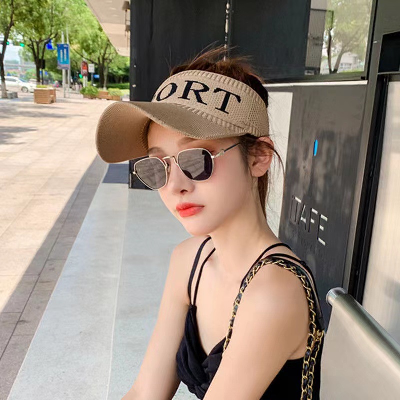 2022 New Best-Seller on Douyin Hat Women's Summer Fashion Topless Hat Sun Protection Sun Hat Korean Casual Peaked Cap