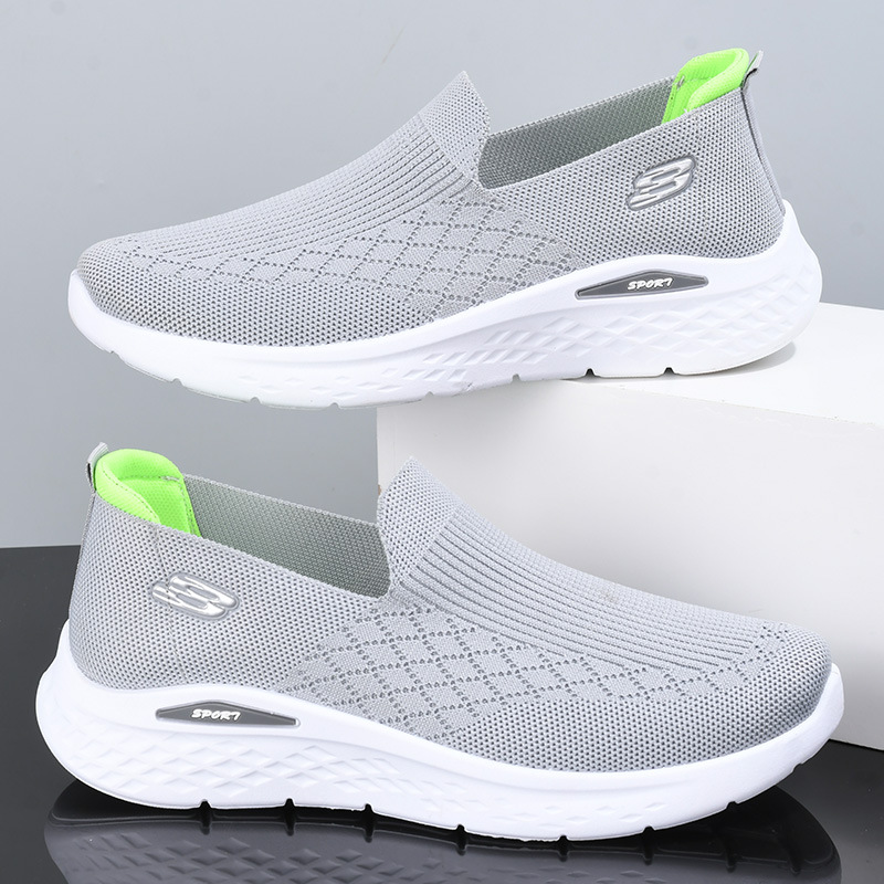 [Big Wholesale] Middle-Aged and Elderly Men's Walking Shoes Breathable Soft Bottom Non-Slip Comfortable Mesh Shoes Casual Shoes Cloth Shoes Men