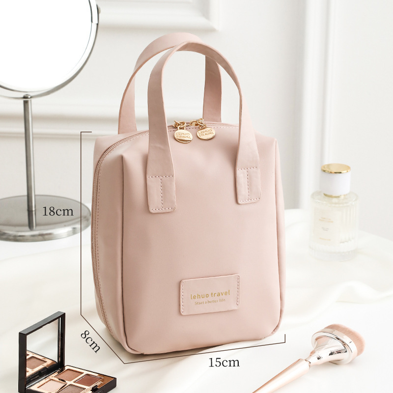 Light Luxury Shell Portable Cosmetic Bag Female Portable Buggy Bag Large Capacity Skincare Storage Bag Travel Personal Hygiene Bag