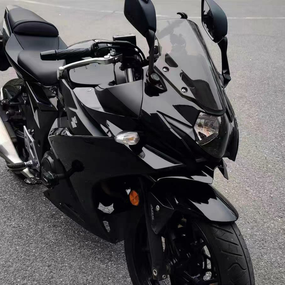 适用于铃木gsx250r改装下唇鸟嘴竞技定风翼导流罩 进风翼战斗改装