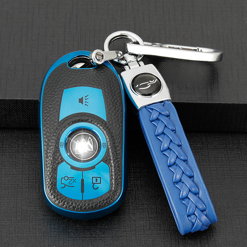 适用别克昂科威钥匙套昂科拉gx新君威君越gl68汽车钥匙包扣改装壳
