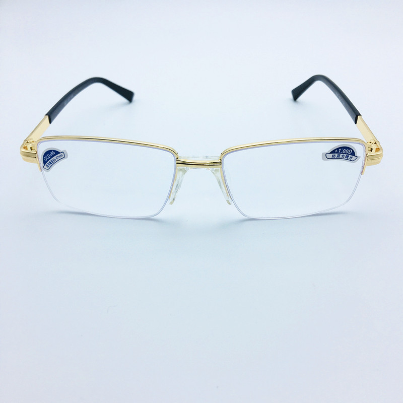 贵老汉防蓝光老花镜时尚老光镜女灰色金色批发老花眼镜老光镜2842