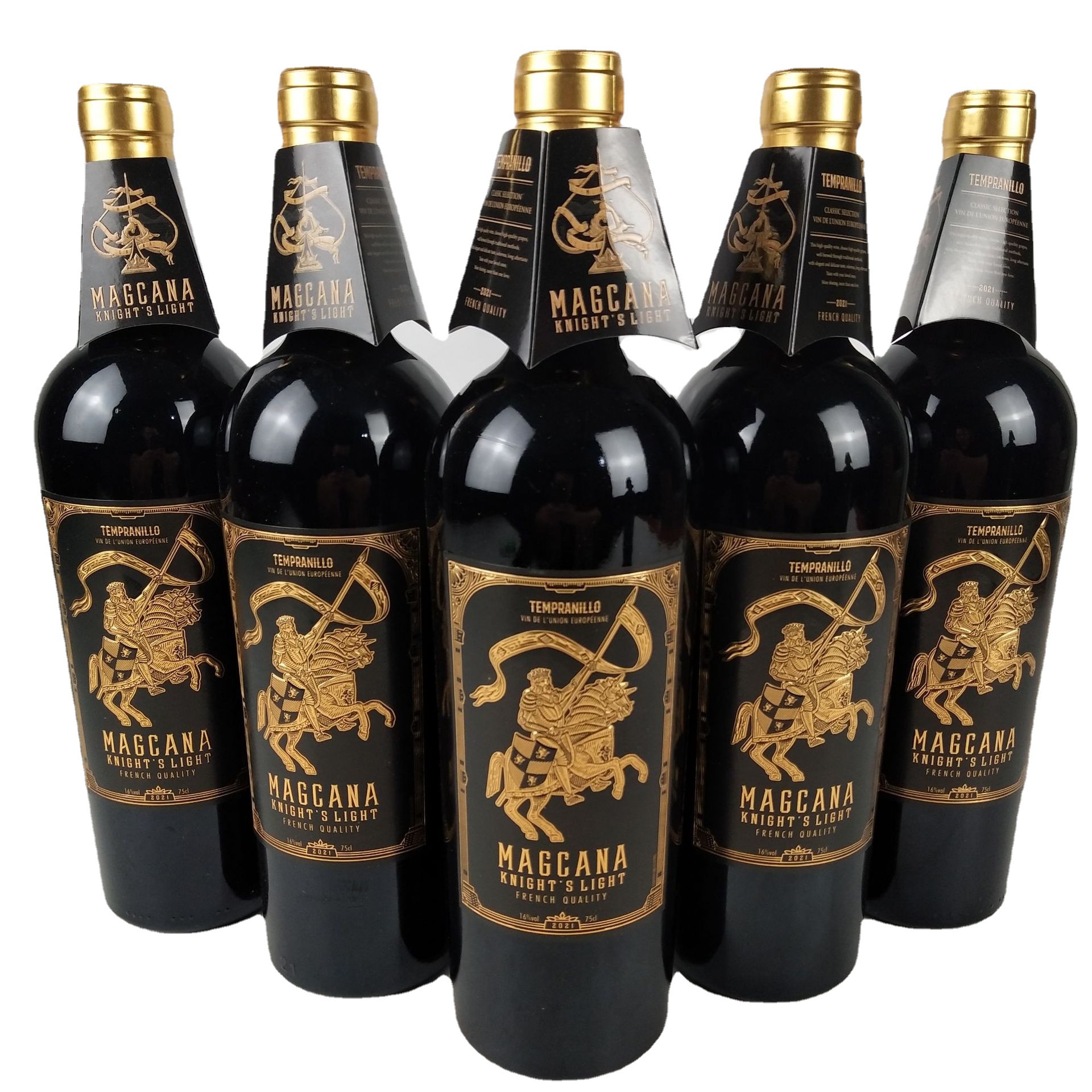 法国进口红酒16度重型瓶 骑士之光干红葡萄酒 飞机盒包装丹魄品种