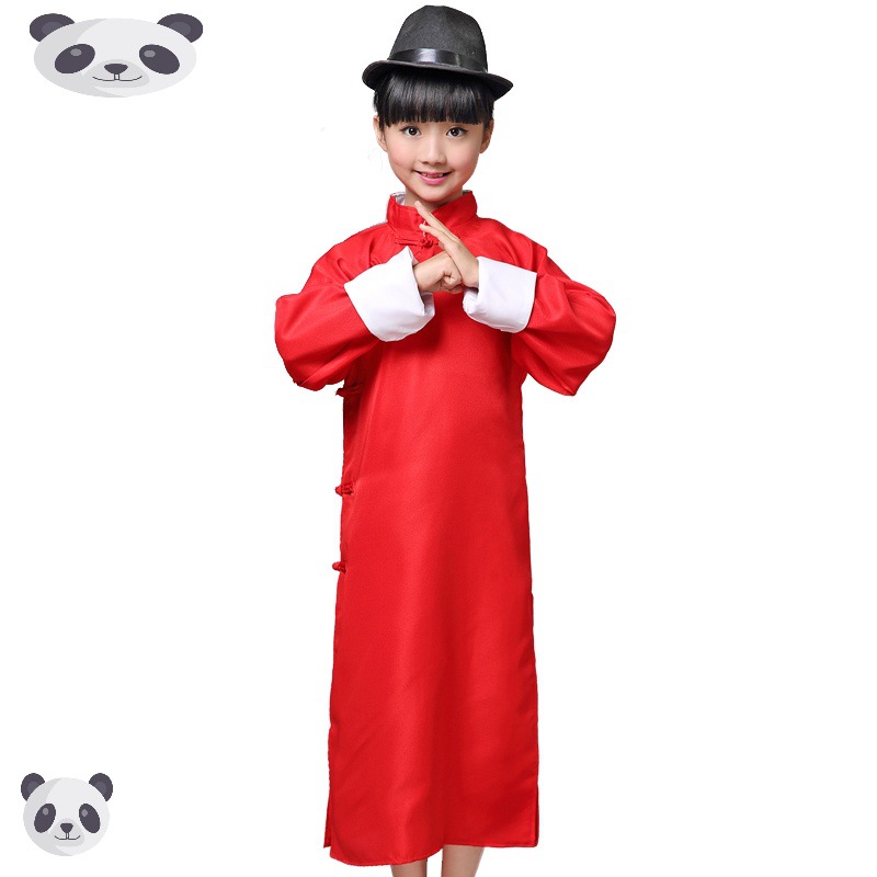 相声大褂打快板演出服装儿童中式衣服学生幼儿园长衫表演服可爱