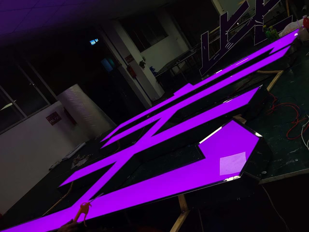 超市餐厅门头广告字店铺led广告发光字写字楼广告字厂家批发
