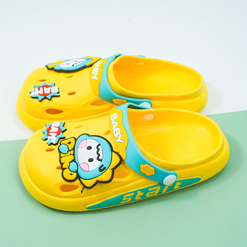 Cartoon Children's Hole Shoes Cute Monster Summer Outdoor Non-Slip Color Matching Nice Cute Boy Girls Sandals