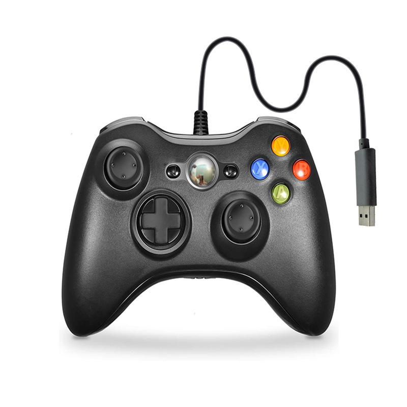 厂家直供xbox360有线游戏手柄 pc体感双震动支持pcxbox游戏主机
