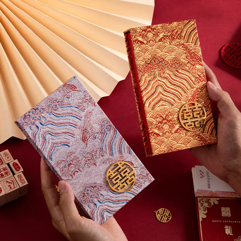 订婚彩礼改口红包专用大号万元盒婚礼利是封个性创意喜字红包批发