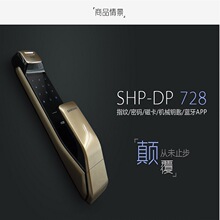 三星电子锁智能门锁门禁家用指纹锁密码锁门禁DP728全自动刷卡