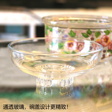 7MEM大容量耐高温玻璃泡面碗带盖两用汤面碗沙拉碗家用微波碗