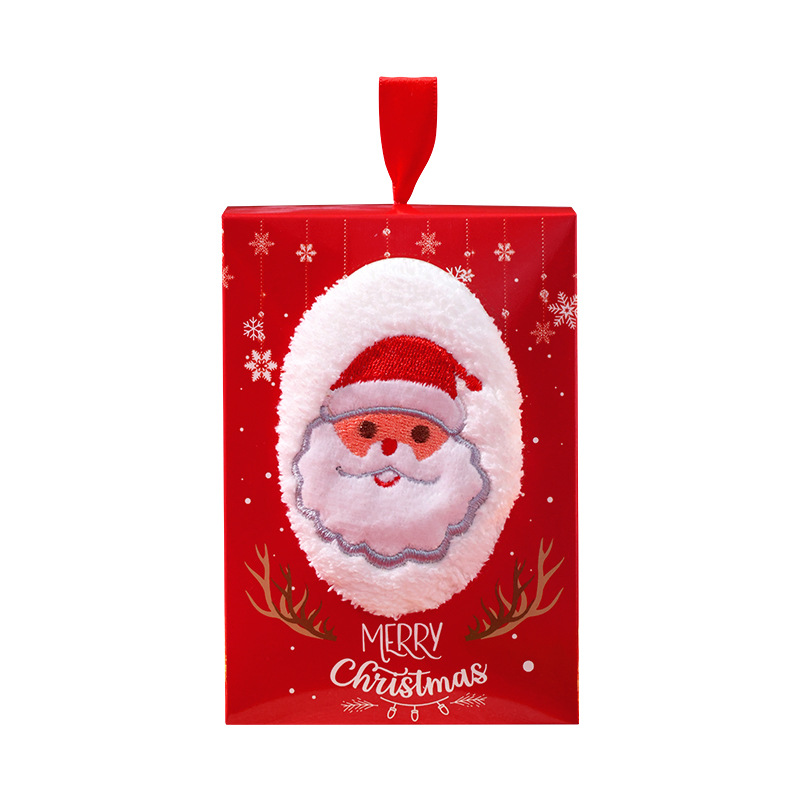 Christmas Towel Gift Box Customization Foreign Trade Gift Christmas Holiday Kitchen Towel Lint-Free Logo Embroidery Customization