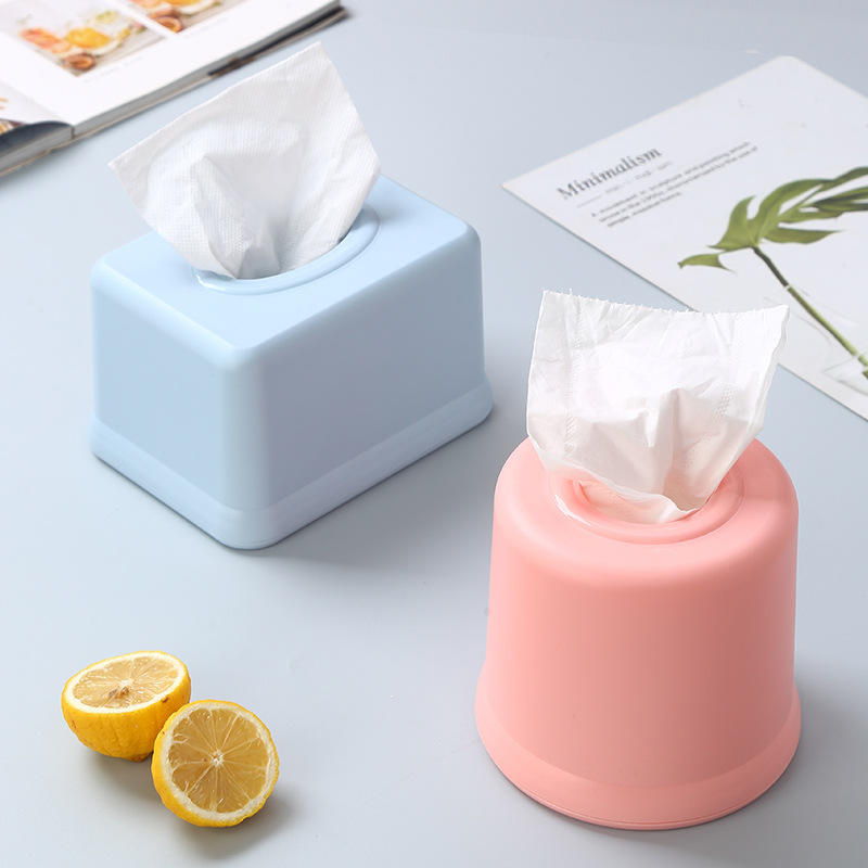 塑料家用卷纸筒卡通不干胶diy贴纸纸巾盒家庭卧室客厅纸巾收纳盒