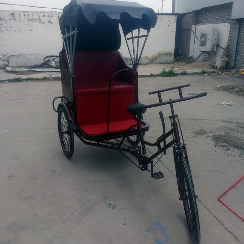 脚踏人力三轮黄包车老北京成人车复古山轮人力车车可电动