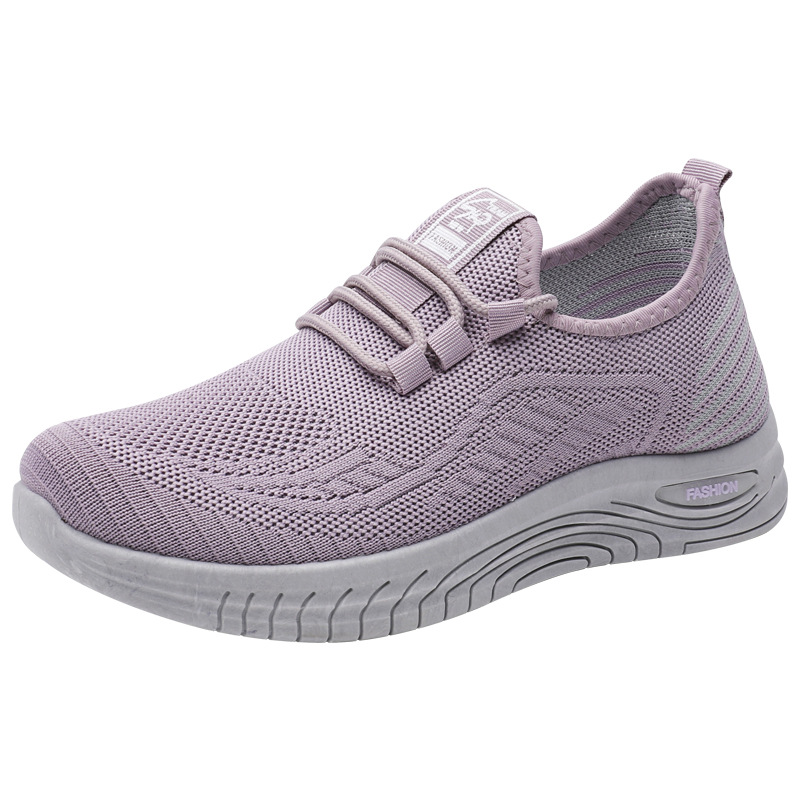 Women's Shoes Autumn New Foreign Trade All-Matching Casual Sports Mom Shoes Women's Flying Woven Women's Shoes Cross-Border Factory Wholesale